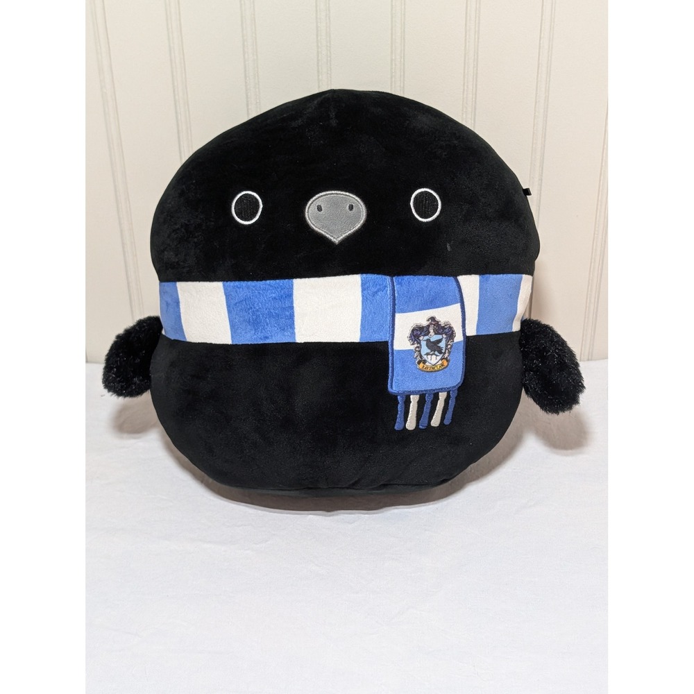 Squishmallows Harry Potter Ravenclaw Raven Plush Black Blue Scarf SQWB00020